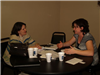 Two female members of Family and Children First Council speaking