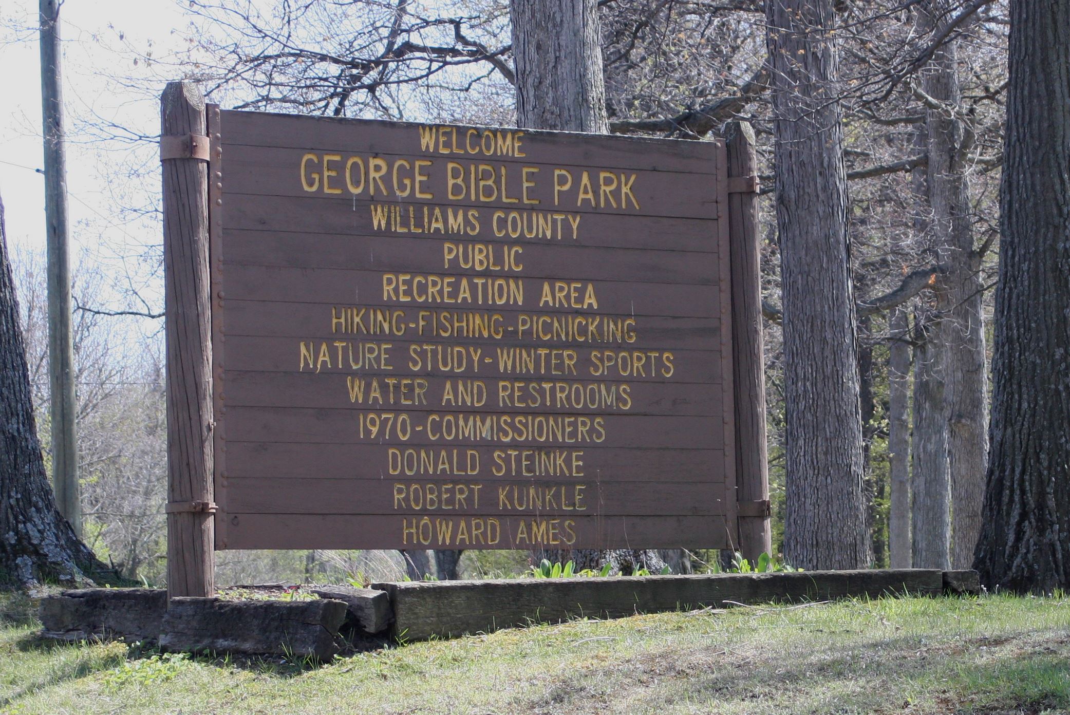 Main Park Sign