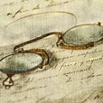 Glasses on a document