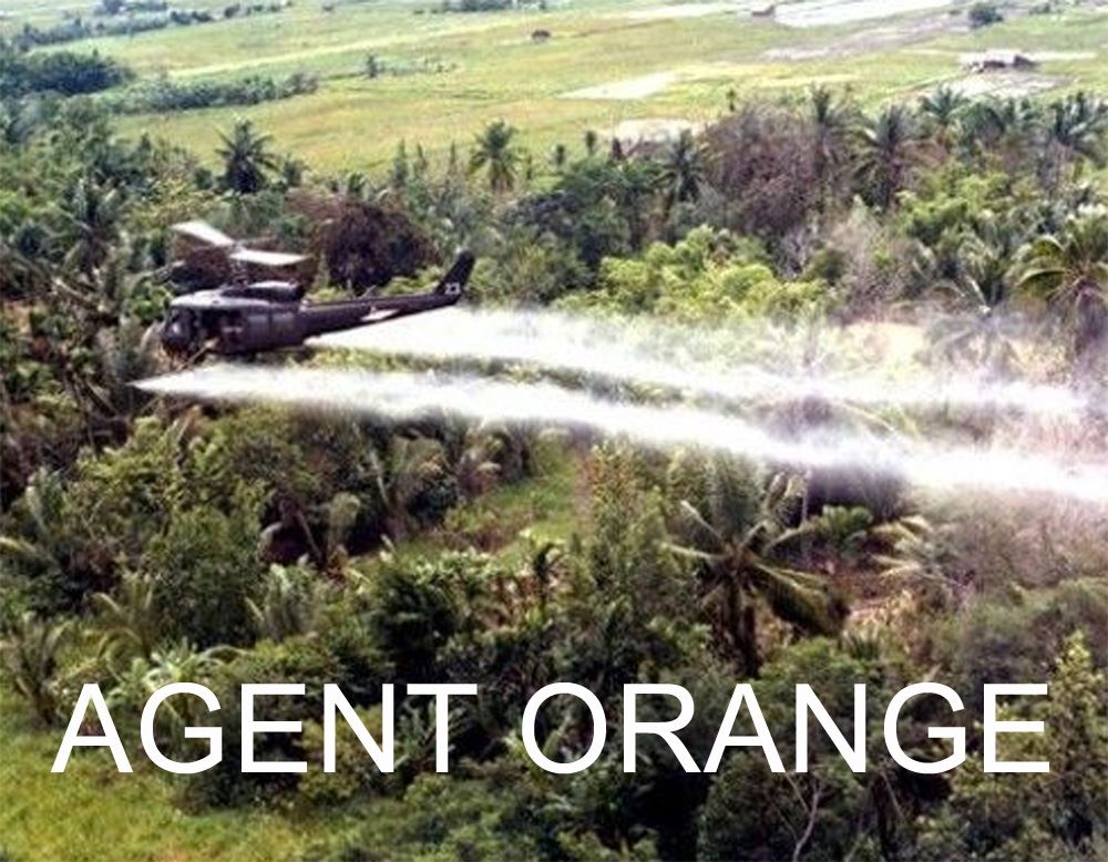 A plane dropping Agent Orange.