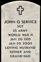 Upright Marble or Upright Granite Headstone